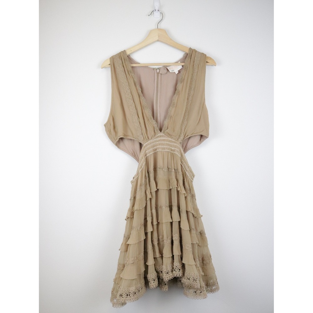 Rococo Sand Tessa Mini Dress‎ Large Ruffle Tiered - Picture 2 of 15